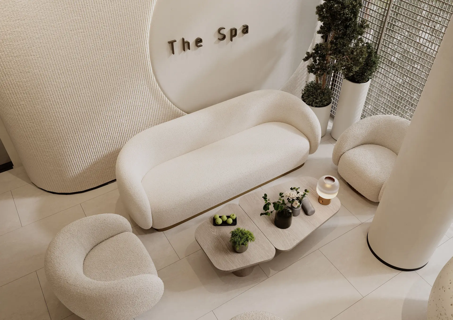 Luxus spa enteriőr